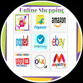 Online shopping app icon