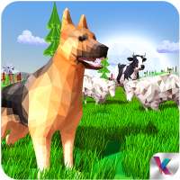 Shepherd dog simulator fantasy jungle