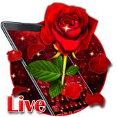 Live Falling Red Rose Petals Keyboard on 9Apps