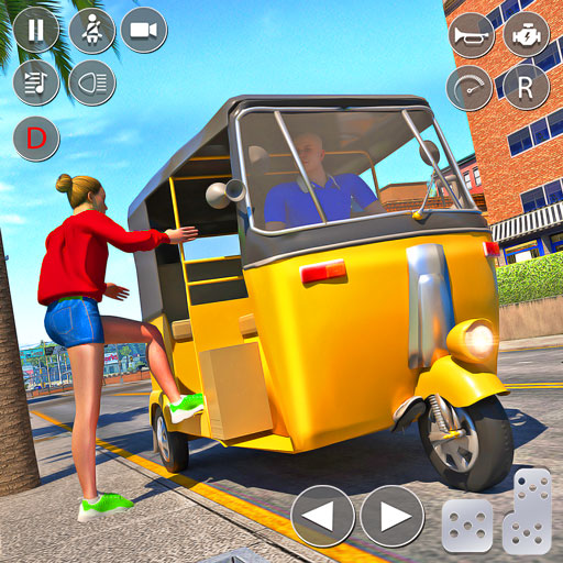 City Tuk Tuk Auto Rickshaw 3D icon
