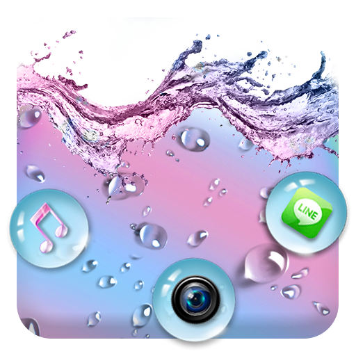 Rainbow Waterdrop Themes Live Wallpapers icon
