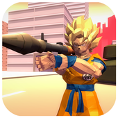 Super Saiyan Goku Vs Gangster Crime City Battle icon
