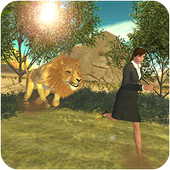 Angry Lion Village Attack - Wild Lion Simulator 3D icon