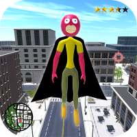 Flying Stickman Rope Hero - Crime City Rope Hero