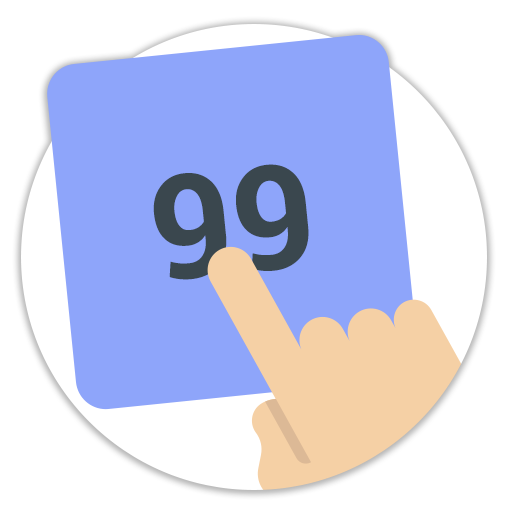 No>99 - Play with numbers icon