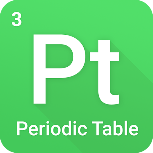 Periodic table launcher—minimalistic text home app icon