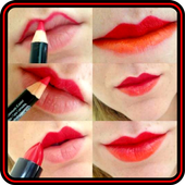 DIY Lip Makeup Girls Steps Ideas Home Tutorials HD иконка