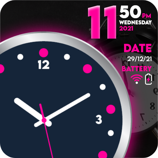 Amoled Clock Always on Display أيقونة