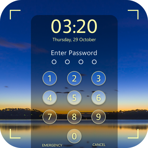 Current  Time Passcode Lock Screen icon
