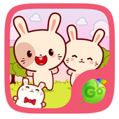 Kawaii Bunny GO Keyboard Theme icon