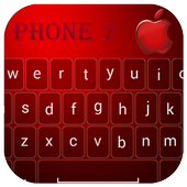 Keyboard for Phone 7 red icon
