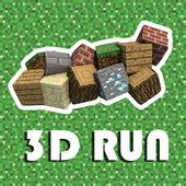 Mini Block craft running: 3d fun run blocky icon