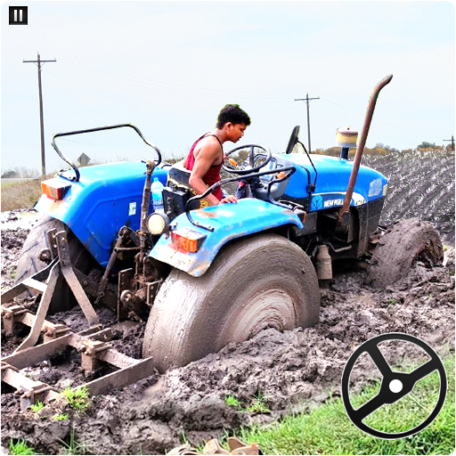 Tractor Driving Simulator Tractor Farming Games 21 icon