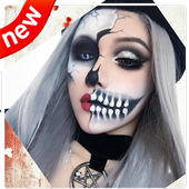 Halloween makeup and dress up games icon