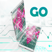 Pink Lyre GO Keyboard icon