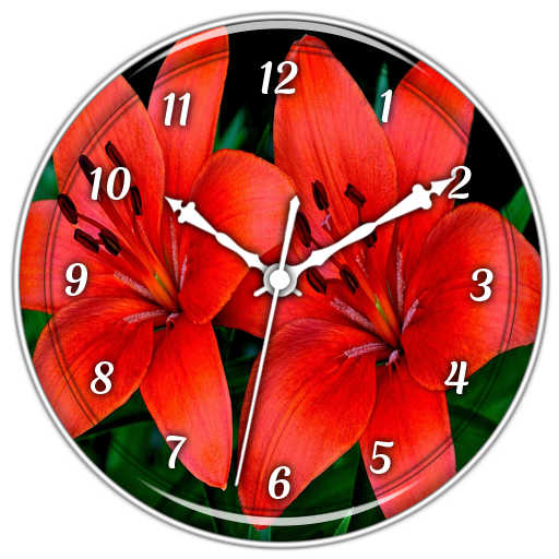 Lily Flower Clock Live WP icon