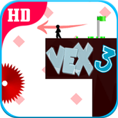 Vexman 3 run - stickman game icon