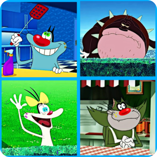 Oggy Quiz Game - Guess all cartoon characters иконка