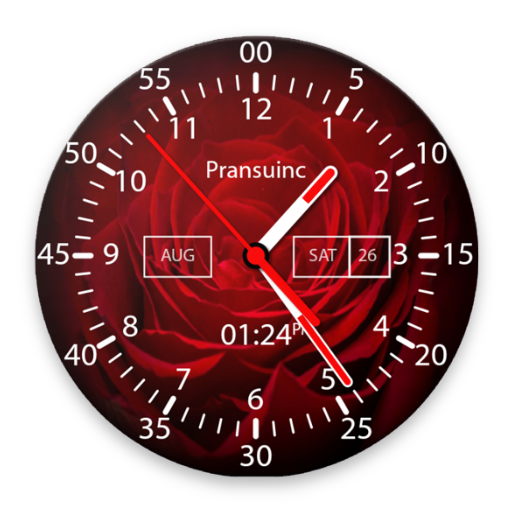 Rose Analog Clock icon