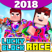 Lucky Block Race Map for Minecraft PE Ideas icon