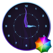 Stylish Glowing Clock Widget icon