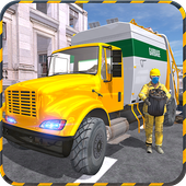 Real City sim Garbage Truck 3D icon
