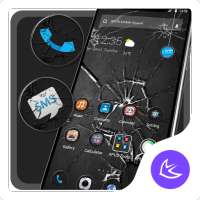 Crack Glass APUS Launcher theme on 9Apps