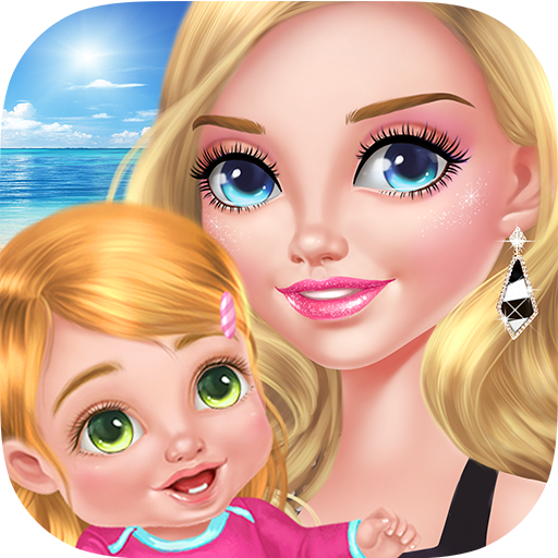 Babysitter &amp; Baby - Beach Day icon