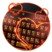 Fire Heart Keyboard Theme icon