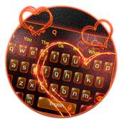 Fire Heart Keyboard Theme on 9Apps