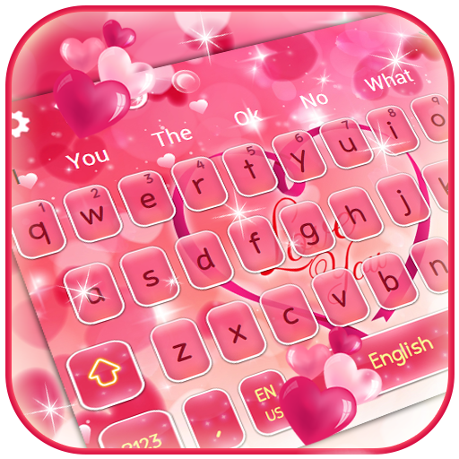 Beautiful Lovely Heart Keyboard Theme icon
