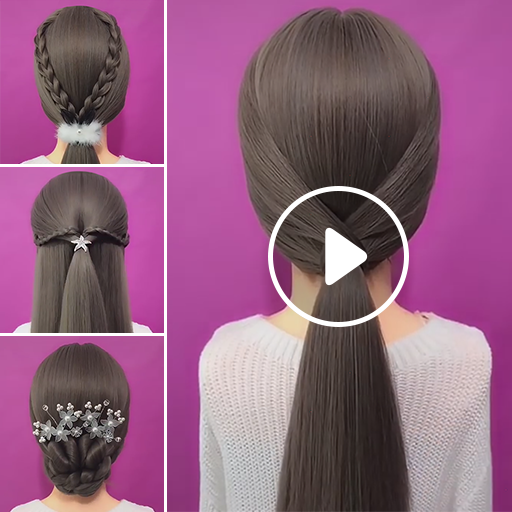 Hairstyles Step by Step Videos for Girls icon
