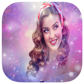 Glitter photo frame editor icon