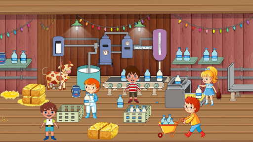 Pretend Play Village Life: Fun Farm in Little Town screenshot 2