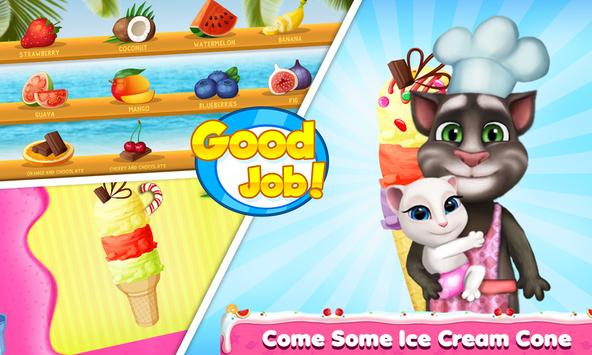 Talking Cat Cooking Ice Cream screenshot 3
