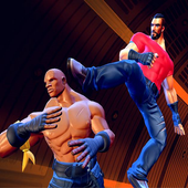 Kick boxing MMA martial art style fight games icon