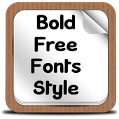 Bold Free Fonts Style أيقونة