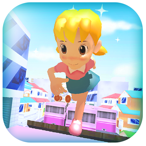 Girl Toon Anime Run 3D icon