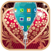 Love Lock Screen Zipper icon
