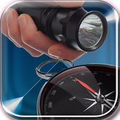 Flash Light With Boussole icon