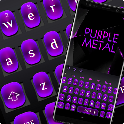 Purple Metal Keyboard icon