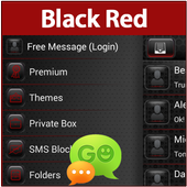 GO SMS Black Red Theme icon
