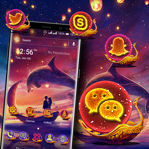 Couple On Sea Boat Theme icon