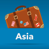 Asia offline map icon