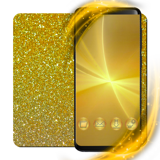 Golden Theme GO Launcher icon