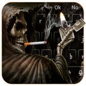 Smoking Skull Lighter Keyboard on 9Apps