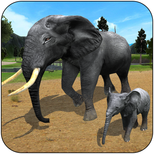 Wild Elephant Family Simulator icon