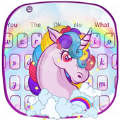 Cute Unicorn Keyboard Theme icon