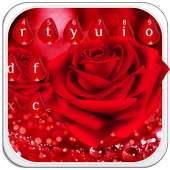 Güzel Kırmızı Gül Klavye