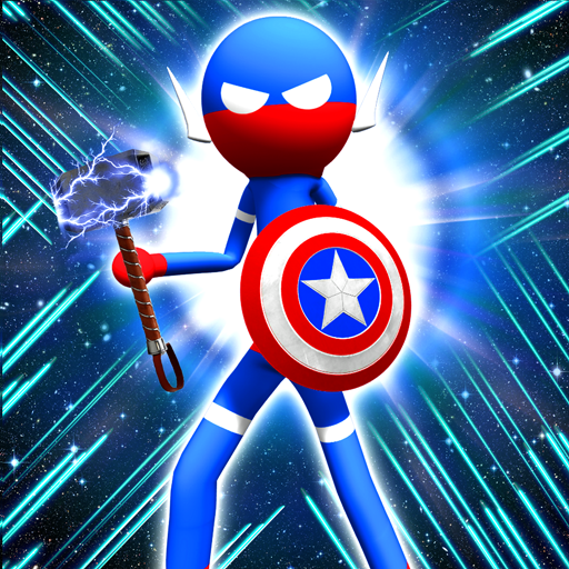 Stickman Street Gangs vs Superheroes Fighting Game icon